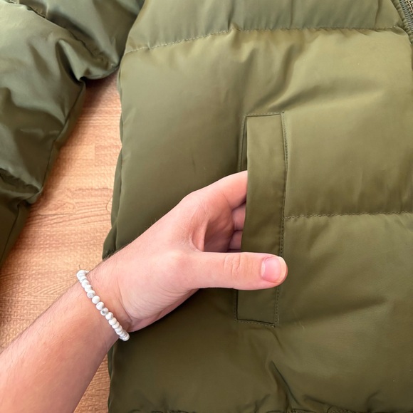 Madewell Olive Green Hooded Puffer Jacket Women’s XXS Winter Coat - Picture 5 of 16